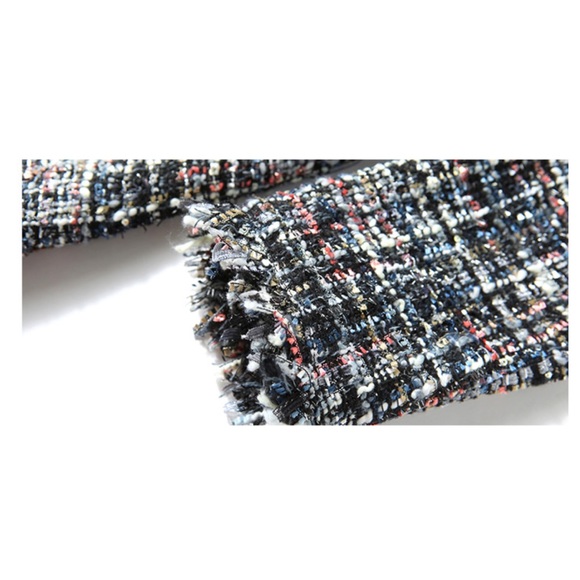 FINAL SALE! Rainbow tweed blazer w/ pearl buttons - Picture 14 of 15